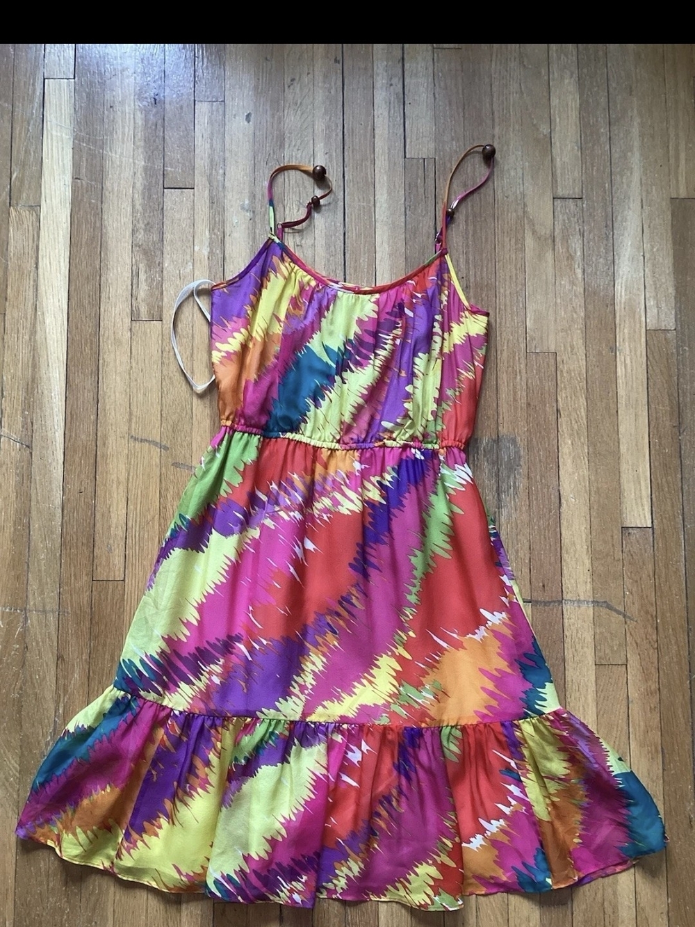 Shoshanna Ladies Size 4 Multi-Colored Geometric Sleeveless Dress,100% Silk Shell